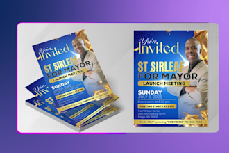 design professional flyer, newsletter design