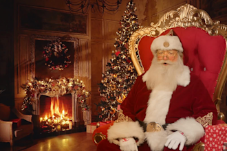 create a personalized santa christmas wish video message