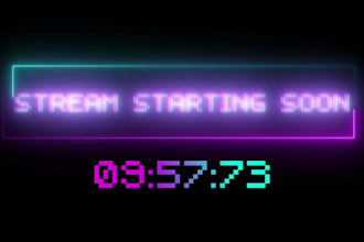 design stream countdown timer for you