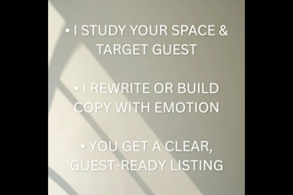 write warm airbnb listings that convert guests