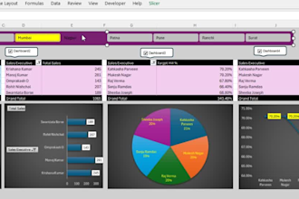 create a professional excel dashboard