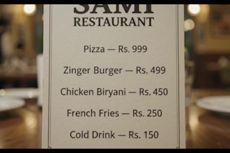 professional food promo video