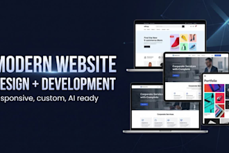 design a modern responsive custom gpt website  for business
