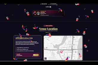 develop a concert get together website with digital tickets and qr verification