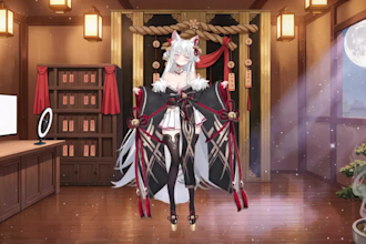 design live2d vtuber avatar, vtuber model with rigging