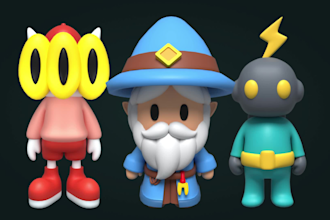 create high quality stylized 3d characters for games