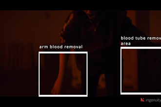 do vfx compositing, cleanups, rotoscoping, and chroma keying