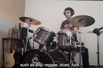 give you drum lessons for rock, metal, pop and more