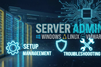 administer windows linux and vmware servers