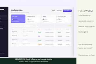 set up automated email follow up with a lead dashboard