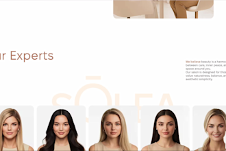 ui UX web design website design figma beauty wellness