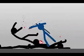 2d stick figure explainer stickman animation funny doodle fight for any purpose