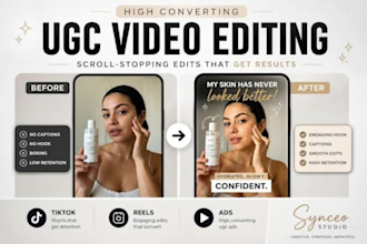 edit ugc videos for beauty fashion and skincare brands
