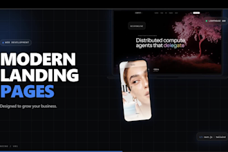 create a responsive landing page