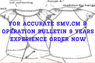 calculate smv with CPM and cm for any knit garments