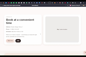 build a clean and modern website