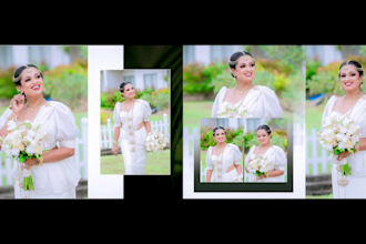 do professional and unique wedding album designs