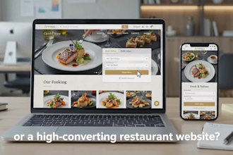 create professional personal chef, catering, and restaurant website