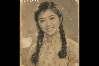 restore old damaged photos and enhance image quality
