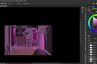 make background art for games and books