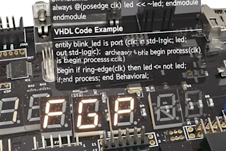 design pcb in kicad and develop vhdl verilog code for fpga