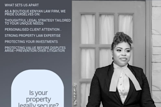 provide kenya real estate legal advisory property due diligence and conveyancing
