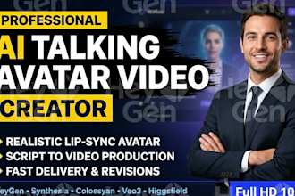 create a professional ai talking avatar video and ai avatar video for your brand