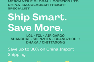 china to bangladesh freight forwarding lcl fcl shipping agent