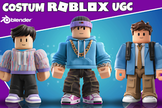 design custom roblox characters and ugc models with rigging