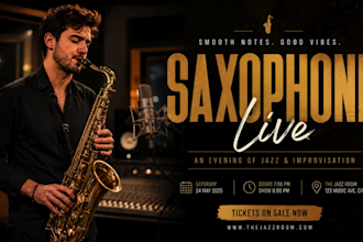 record cinematic and emotional saxophone melodies for your project