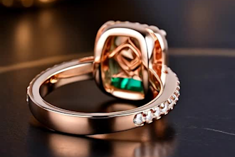 3d jewelry design with stone setting
