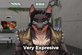 create a custom furry vrchat avatar 3d fursona model