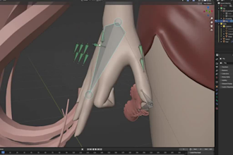 blender3d character anime for vrm,lip sync shapekeys,streaming avatar,facial rig