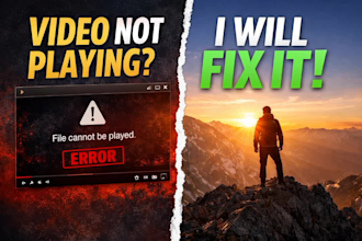 attempt to repair corrupted video files mp4, mov and recover damaged footage