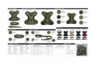 create pet leash dog harness tech pack pet collar pet clothing and accessories