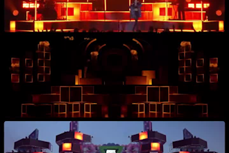 do 3d stage lighting concert stage show vj loops digital signage 3d led screen