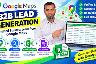 scrape google map data for lead generation, b2b data extraction