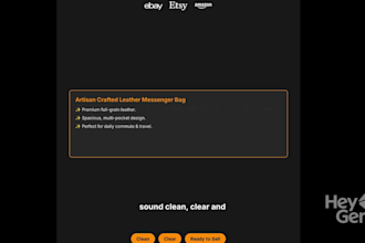 rewrite your product descriptions for ebay, etsy, amazon