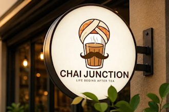 design creative logo for restaurant, cafe or tea stall
