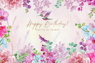 design digital birthday invitation card