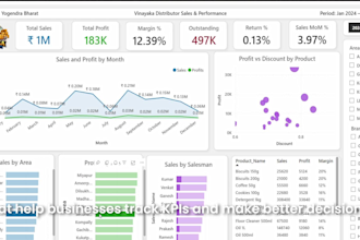 create professional power bi dashboard for your business