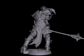 sculpt custom 3d miniature character dnd mini figure tabletop stl 3d printing