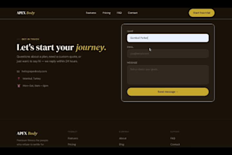 build a modern landing page