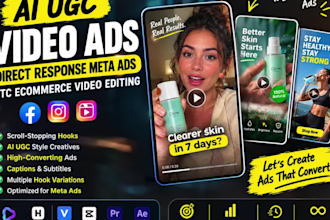 ai ugc video ads  direct response meta ads dtc ecommerce video editing