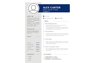 create ats friendly professional resume