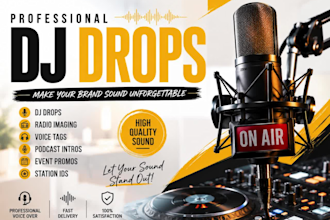 do female dj drop male mixtape drop podcasters intro producer tags voice tags dj