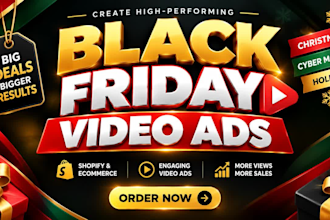 do black friday christmas and holiday sale ads for shopify and ecommerce brand