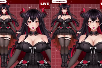 design vtuber model live2d vtuber model anime live2d rigging for vtube studio