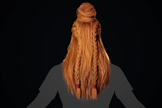 create realistic 3d metahuman hair groom unreal engine hair 3d character hair