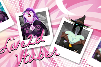 create a furry vtuber character model for live2d streaming